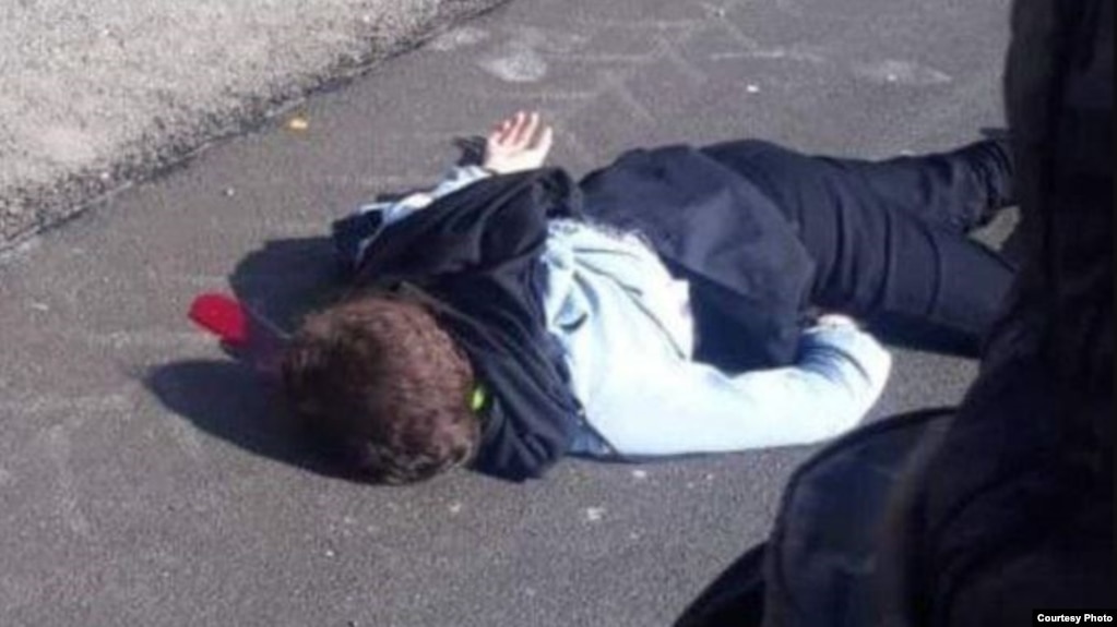 عکسی که از صحنه پرتشدن هستی حسینپناهی از ماشین منتشر شده است