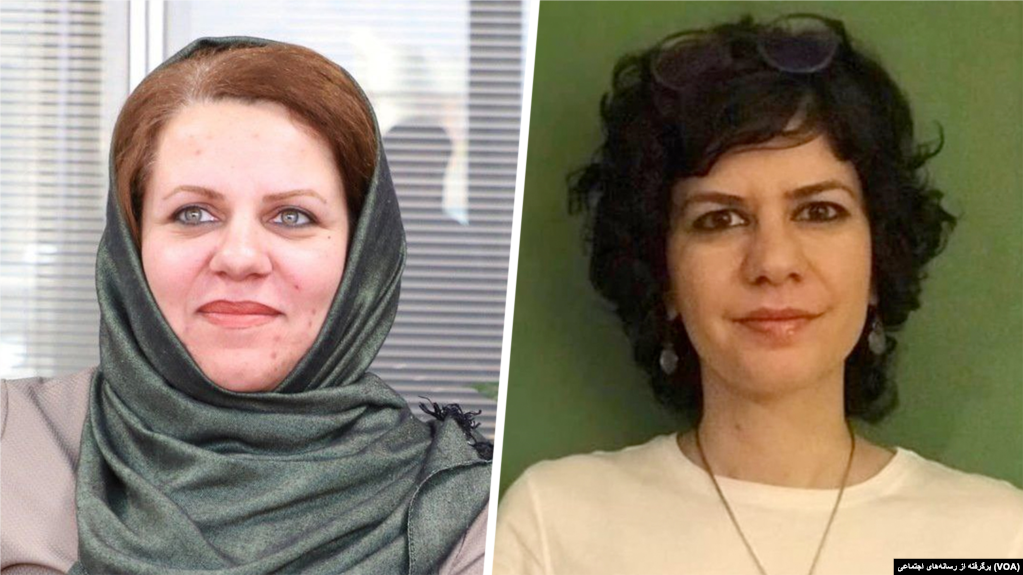 نسیم سلطانبیگی (راست) و سعیده شفیعی