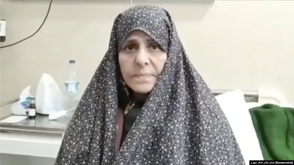 فاطمه سپهری در بیمارستان
